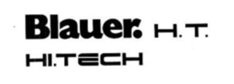 BLAUER. H.T. HI.TECH Logo (EUIPO, 10/28/2019)