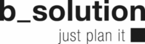 b solution just plan it Logo (EUIPO, 24.06.2020)