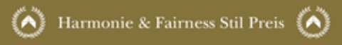 Harmonie & Fairness Stil Preis Logo (EUIPO, 06/05/2023)