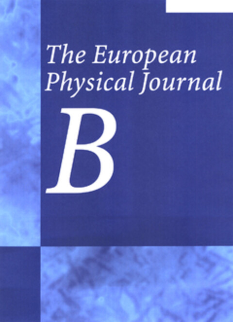 The European Physical Journal B Logo (EUIPO, 19.08.2003)