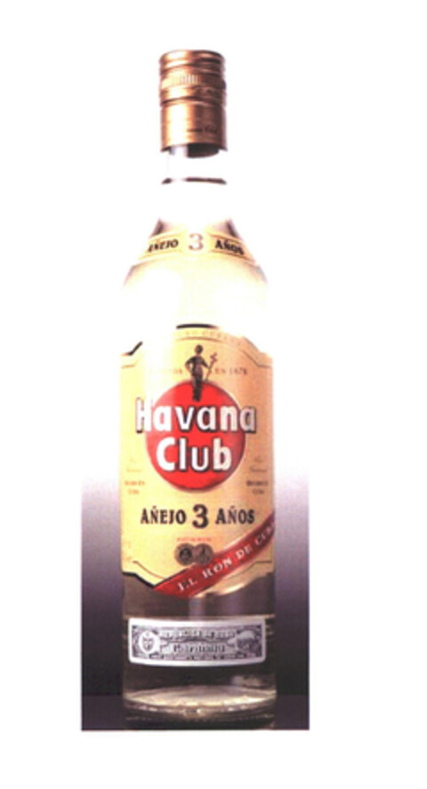 Havana Club AÑEJO 3 AÑOS Logo (EUIPO, 07.05.2004)