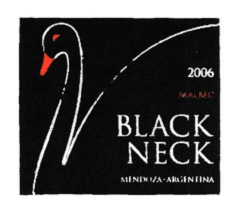 2006 MALBEC BLACK NECK MENDOZA ARGENTINA Logo (EUIPO, 02/21/2007)