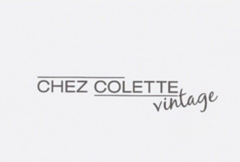 CHEZ COLETTE vintage Logo (EUIPO, 19.11.2008)