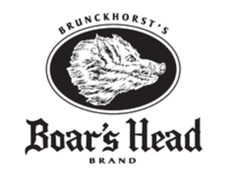 BRUNCKHORST'S Boar's Head BRAND Logo (EUIPO, 10.03.2010)