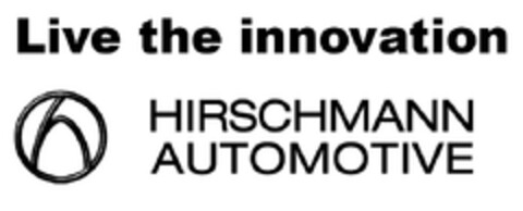 Live the Innovation HIRSCHMANN AUTOMOTIVE Logo (EUIPO, 26.11.2012)