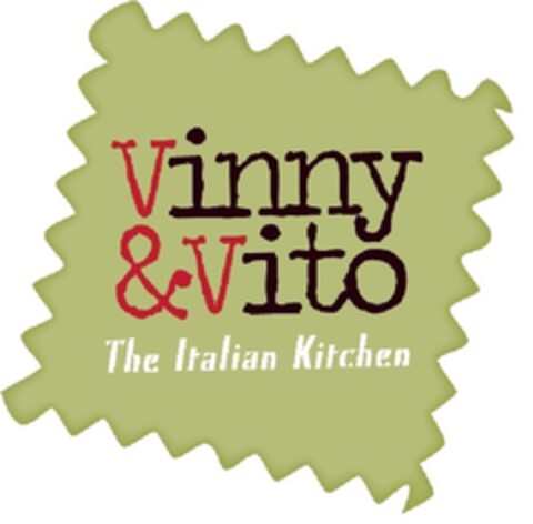 VINNY & VITO
THE ITALIAN KITCHEN Logo (EUIPO, 15.04.2013)