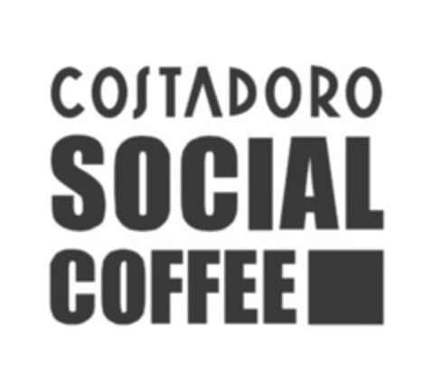 COSTADORO SOCIAL COFFEE Logo (EUIPO, 07/31/2017)