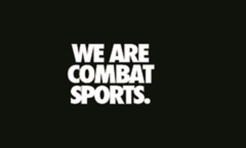 WE ARE COMBAT SPORTS. Logo (EUIPO, 08.11.2017)