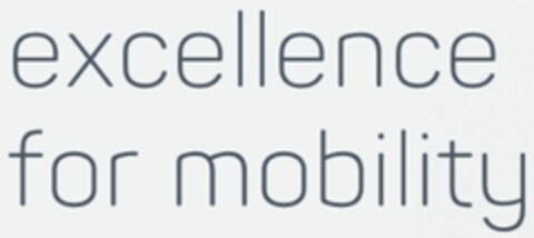 excellence for mobility Logo (EUIPO, 05/24/2019)