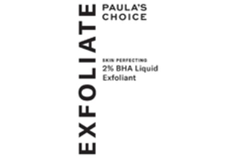 EXFOLIATE PAULA'S CHOICE SKIN PERFECTING 2 % BHA Liquid Exfoliant Logo (EUIPO, 08/17/2023)