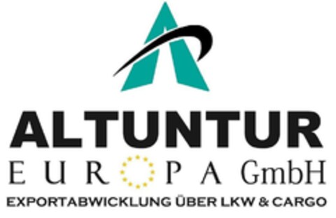 ALTUN TUR EUROPA GmbH EXPORTABWICKLUNG ÜBER LKW & CARGO Logo (EUIPO, 10/02/2023)