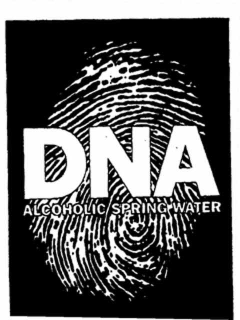 DNA ALCOHOLIC SPRING WATER Logo (EUIPO, 13.05.1996)