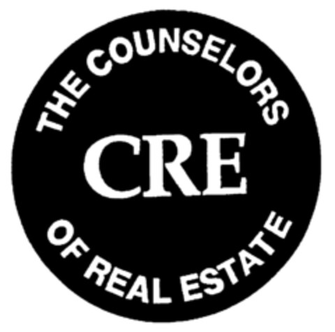 CRE THE COUNSELORS OF REAL ESTATE Logo (EUIPO, 15.07.1996)