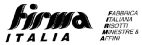 firma ITALIA FABBRICA ITALIANA RISOTTI MINESTRE & AFFINI Logo (EUIPO, 22.05.1996)