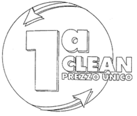 1ª CLEAN PREZZO UNICO Logo (EUIPO, 22.07.1998)
