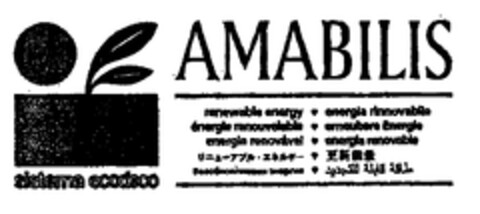 AMABILIS sistema ecodeco Logo (EUIPO, 07/01/1999)