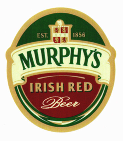 EST. 1856 MURPHY'S IRISH RED Beer Logo (EUIPO, 13.09.2001)
