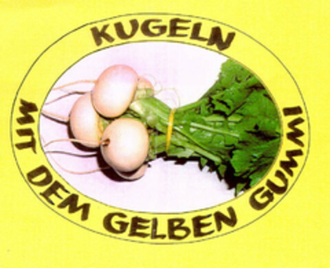 KUGELN MIT DEM GELBEN GUMMI Logo (EUIPO, 05/27/2002)