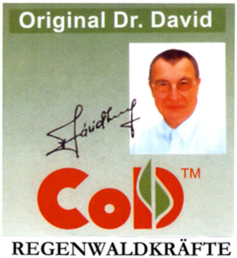 Original Dr. David CoD REGENWALDKRÄFTE Logo (EUIPO, 07.04.2005)