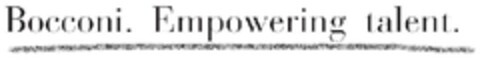 Bocconi. Empowering Talent Logo (EUIPO, 14.10.2009)