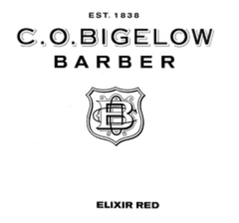 C.O. BIGELOW BARBER B ELIXIR RED Logo (EUIPO, 04.02.2011)