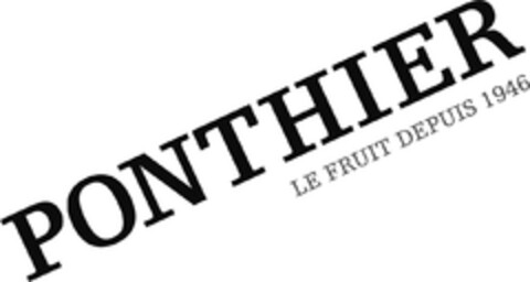 PONTHIER LE FRUIT DEPUIS 1946 Logo (EUIPO, 27.12.2012)