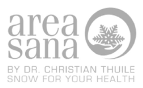 AREA SANA  BY DR. CHRISTIAN THUILE  SNOW FOR YOUR HEALTH Logo (EUIPO, 15.07.2013)