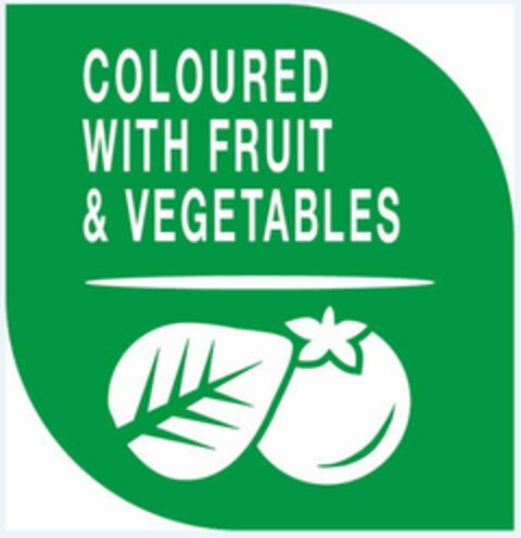 COLOURED WITH FRUIT & VEGETABLES Logo (EUIPO, 22.02.2016)