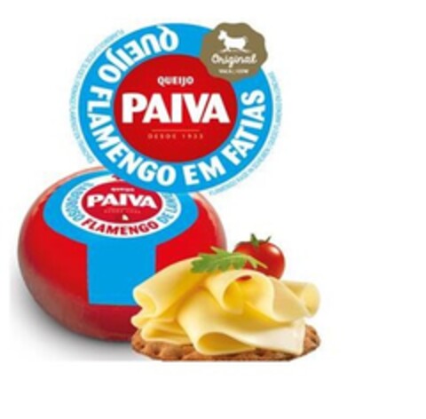 QUEIJO PAIVA QUEIJO FLAMENGO EM FATIAS Logo (EUIPO, 03/31/2016)