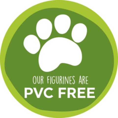 OUR FIGURINES ARE PVC FREE Logo (EUIPO, 25.08.2017)