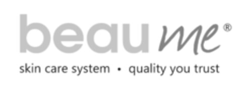 Beaume skin care system quality you trust Logo (EUIPO, 11.12.2017)