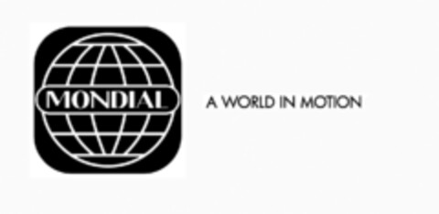 MONDIAL A WORLD IN MOTION Logo (EUIPO, 10/09/2018)