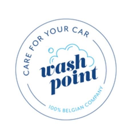 CARE FOR YOUR CAR WASH POINT 100% BELGIAN COMPANY Logo (EUIPO, 07.07.2022)