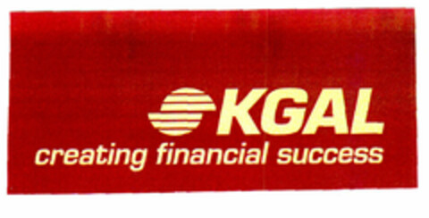 KGAL creating financial success Logo (EUIPO, 25.08.1998)
