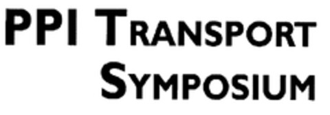 PPI TRANSPORT SYMPOSIUM Logo (EUIPO, 06.11.2001)