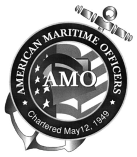 AMO AMERICAN MARITIME OFFICERS Logo (EUIPO, 13.12.2006)