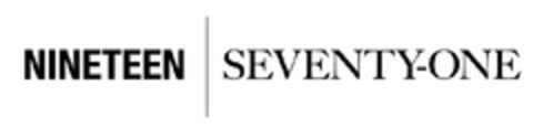 NINETEEN SEVENTY-ONE Logo (EUIPO, 19.12.2012)