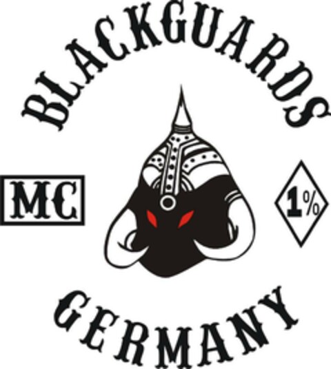 BLACKGUARDS MC 1% GERMANY Logo (EUIPO, 09.02.2018)