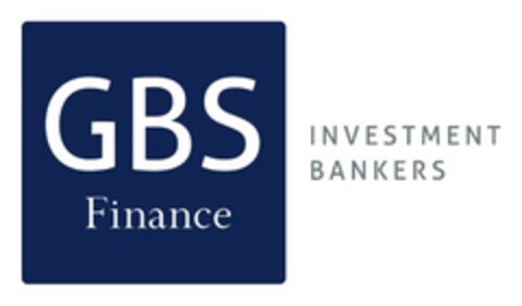 GBS FINANCE INVESTMENT BANKERS Logo (EUIPO, 07/30/2018)