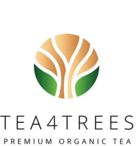TEA4TREES PREMIUM ORGANIC TEA Logo (EUIPO, 09.06.2020)