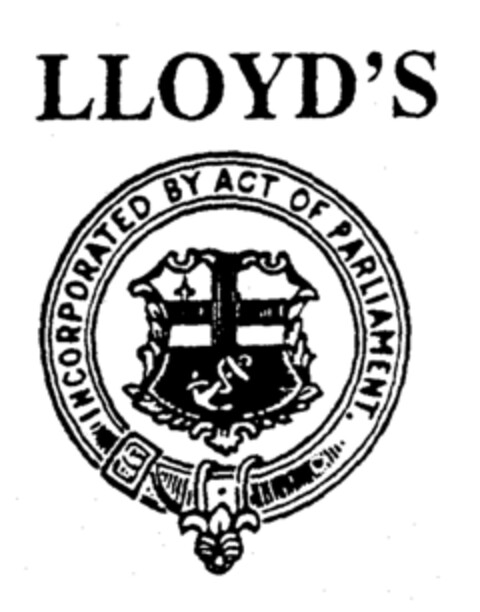 LLOYD'S INCORPORATED BY ACT OF PARLIAMENT Logo (EUIPO, 01.04.1996)