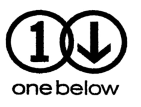 1 one below Logo (EUIPO, 28.06.1999)