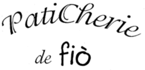 PatiCherie de fiò Logo (EUIPO, 06.08.1999)