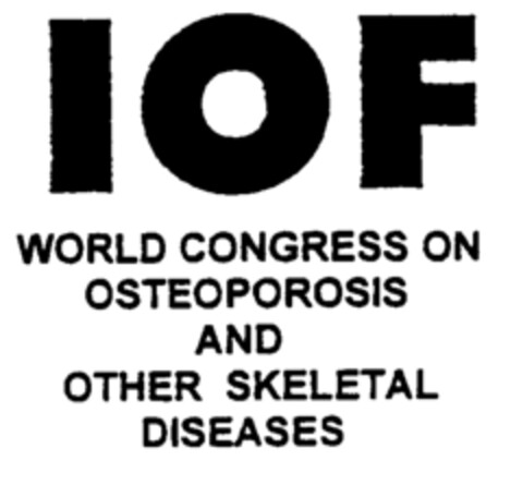 IOF WORLD CONGRESS ON OSTEOPOROSIS AND OTHER SKELETAL DISEASES Logo (EUIPO, 20.03.2000)