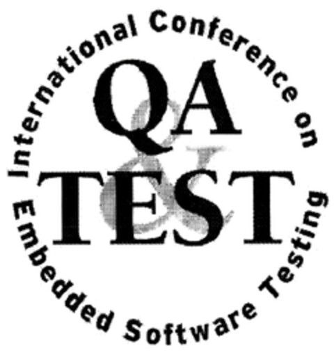 QA & TEST International Conference on Embedded Software Testing Logo (EUIPO, 01/26/2005)