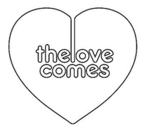 thelove comes Logo (EUIPO, 28.03.2007)