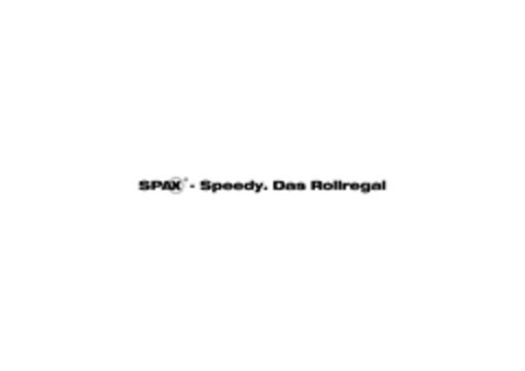 SPAX - Speedy. Das Rollregal Logo (EUIPO, 06.05.2014)