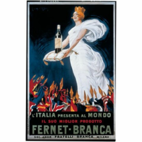 FERNET-BRANCA L'ITALIA PRESENTA AL MONDO IL SUO MIGLIOR PRODOTTO Logo (EUIPO, 12/01/2015)