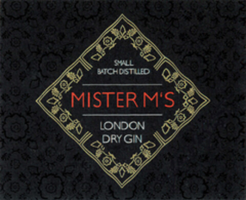 SMALL BATCH DISTILLED MISTER M'S LONDON DRY GIN Logo (EUIPO, 10.02.2020)