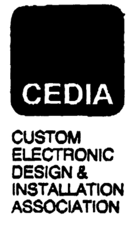 CEDIA CUSTOM ELECTRONIC DESIGN & INSTALLATION ASSOCIATION Logo (EUIPO, 07/24/1998)